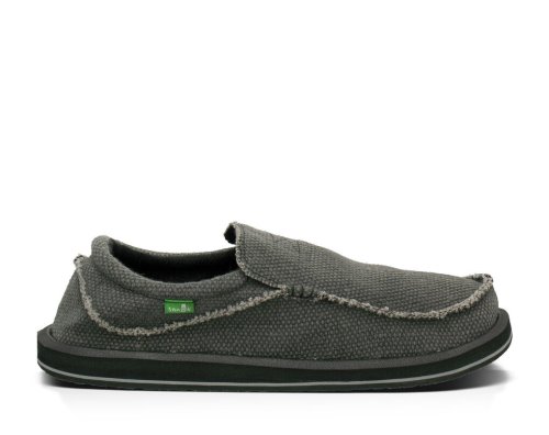 Sanuk Mens Chiba Black Shoes | MNWYIP572